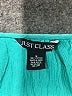 Just Class 100% Cotton Teal Short Sleeve Blouse Size S - photo 7
