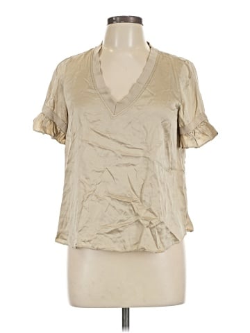 Cinq à Sept Short Sleeve Silk Top (view 1)