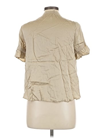 Cinq à Sept Short Sleeve Silk Top (view 2)