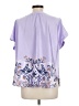 Talbots Purple Short Sleeve Blouse Size L - photo 2