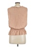 Theory 100% Silk Tan Sleeveless Silk Top Size L - photo 2