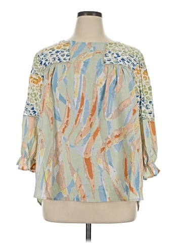 Umgee 3/4 Sleeve Blouse (view 1)