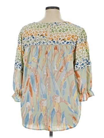 Umgee 3/4 Sleeve Blouse (view 2)