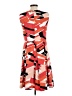 Nine West Graphic Orange Cocktail Dress Size 10 - photo 2