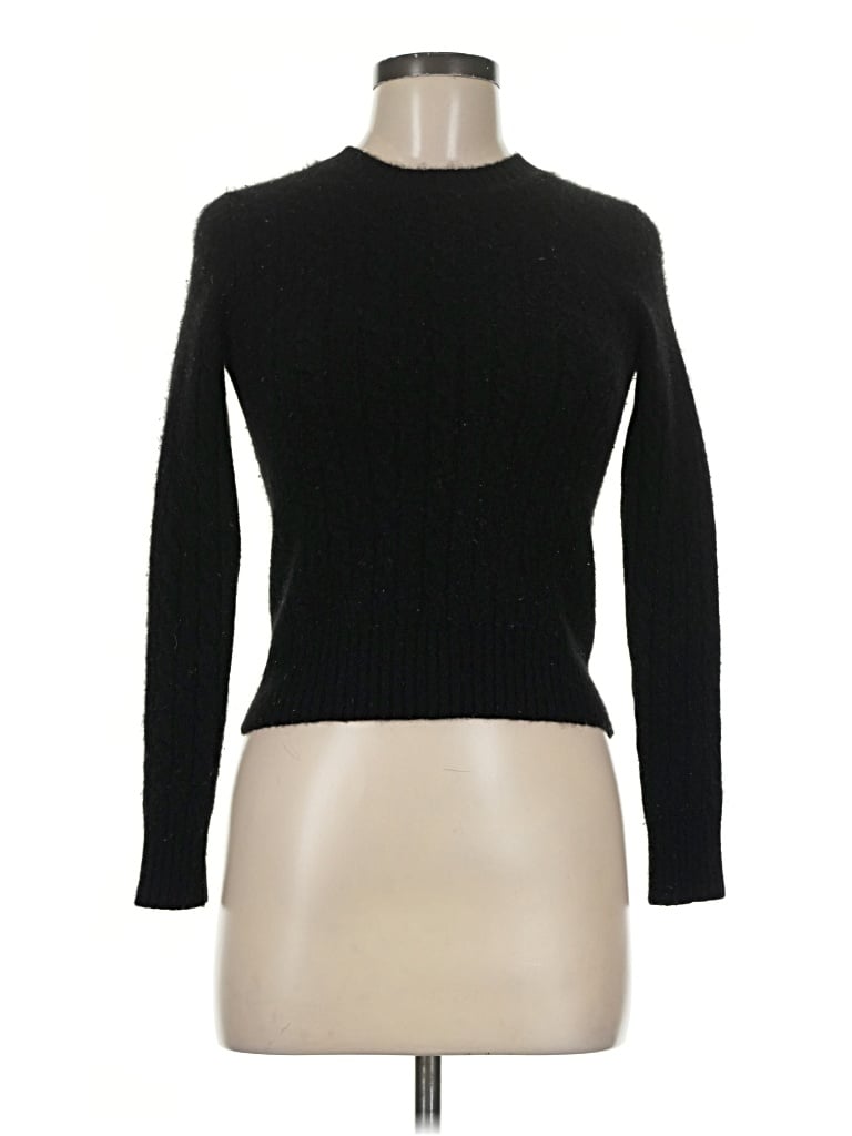 Pre-owned George Cashmere Pullover Sweater In Black