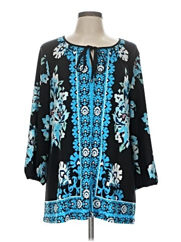 JM Collection 3/4 Sleeve Blouse (view 1)