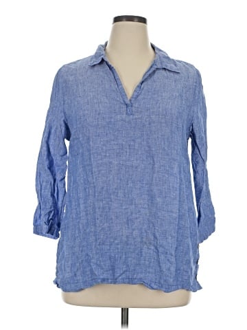 Tahari 3/4 Sleeve Button-Down Shirt (view 1)