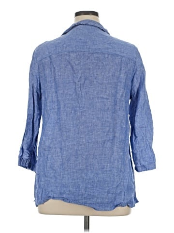 Tahari 3/4 Sleeve Button-Down Shirt (view 2)