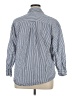 Old Navy 100% Cotton Stripes Blue Long Sleeve Button-Down Shirt Size 14 - photo 2