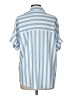 Unbranded Stripes Blue Short Sleeve Blouse Size M - photo 2