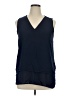 MICHAEL Michael Kors Blue Sleeveless Blouse Size XL - photo 1