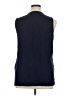 MICHAEL Michael Kors Blue Sleeveless Blouse Size XL - photo 2