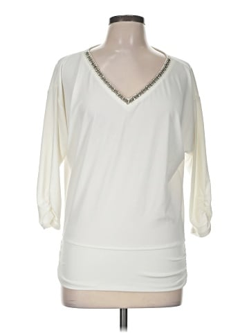 White House Black Market 3/4 Sleeve Blouse (view 1)
