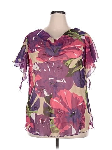 Robbie Bee Short Sleeve Blouse (view 1)