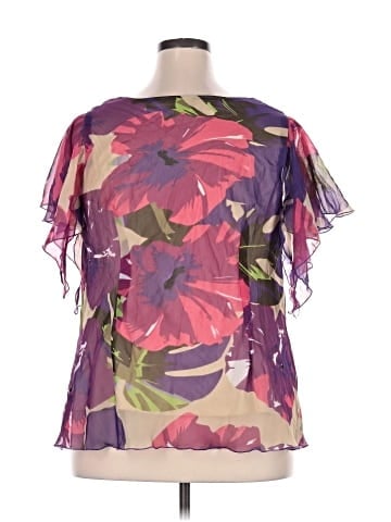 Robbie Bee Short Sleeve Blouse (view 2)