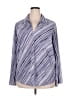 Cato Stripes Blue Long Sleeve Blouse Size 18 - photo 1