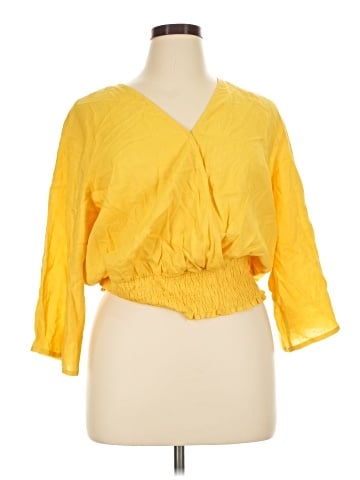 Calligraphie 3/4 Sleeve Blouse (view 1)