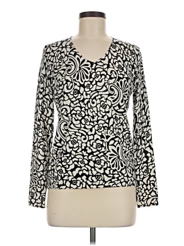 Sutton Studio Silk Pullover Sweater (view 1)