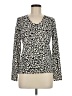 Sutton Studio Paisley Ivory Silk Pullover Sweater Size M - photo 1