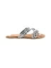 Diba True 100% Leather Silver Sandals Size 6 1/2 - photo 1