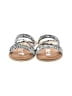 Diba True 100% Leather Silver Sandals Size 6 1/2 - photo 2