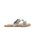 Diba True 100% Leather Silver Sandals Size 6 1/2 - photo 1