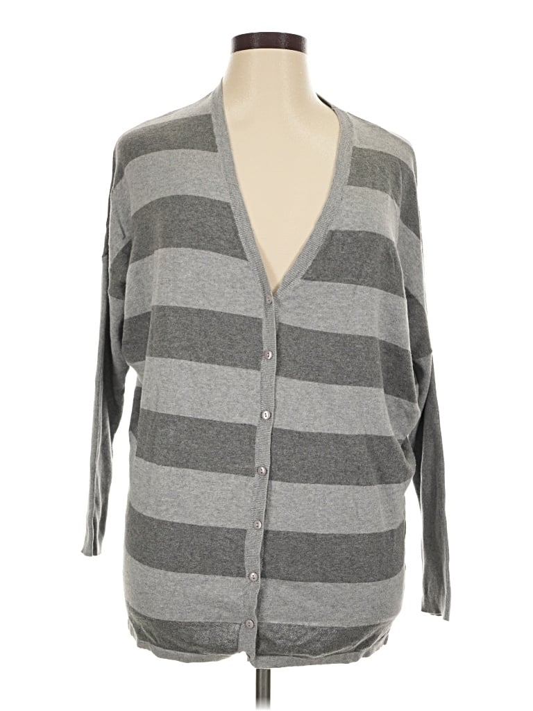 Pre-owned Route 66 Cardigan Sweater In Gray