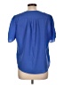 Milano Blue Short Sleeve Blouse Size L - photo 2
