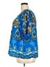 Cato 100% Rayon Blue Short Sleeve Blouse Size 18 - photo 5
