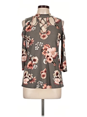 J for Justify 3/4 Sleeve Blouse (view 1)