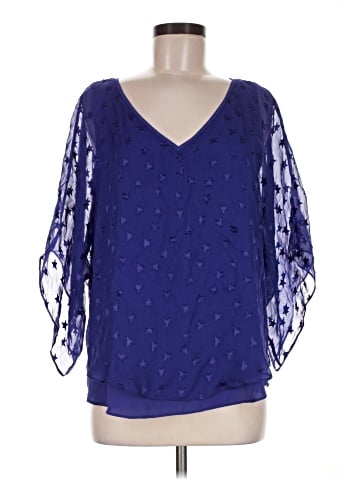 White House Black Market 3/4 Sleeve Blouse (view 1)