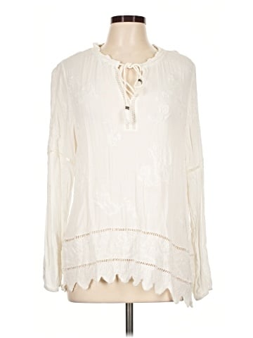 Pale Sky Long Sleeve Blouse (view 1)