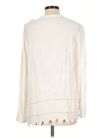 Pale Sky Long Sleeve Blouse (view 2)
