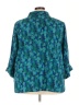 Catherines Print Teal 3/4 Sleeve Blouse Size 3X - photo 2