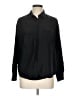 Old Navy Solid Black Long Sleeve Button-Down Shirt Size L - photo 1