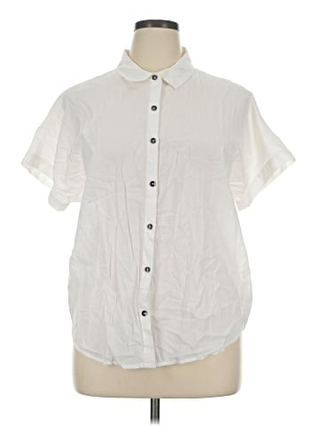 7 For All Mankind Short Sleeve Blouse (view 1)