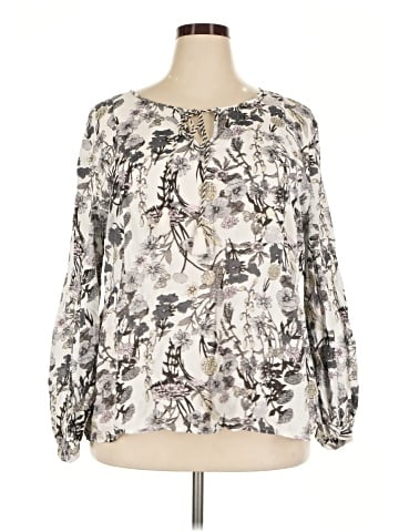 Caslon Long Sleeve Blouse (view 1)