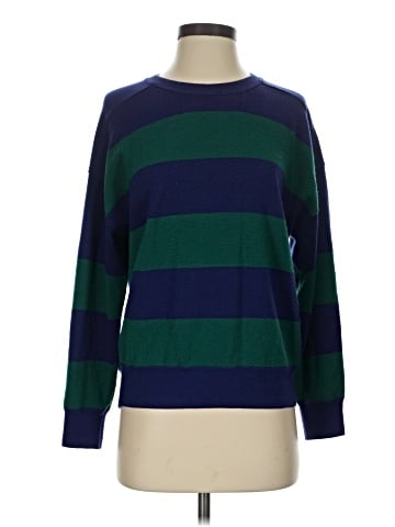 Madewell Merino Wool Sweatshirt in Stripe (view 1)