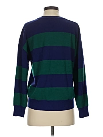 Madewell Merino Wool Sweatshirt in Stripe (view 2)
