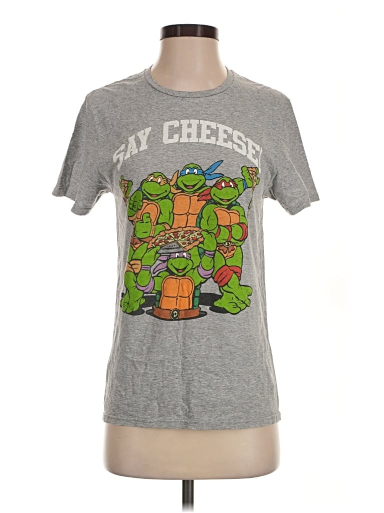 Pre-owned Nickelodeon Short Sleeve T-shirt In Gray