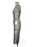 Alice + Olivia Metallic Silver Cocktail Dress Size 6 - photo 5