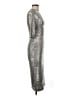 Alice + Olivia Metallic Silver Cocktail Dress Size 6 - photo 4