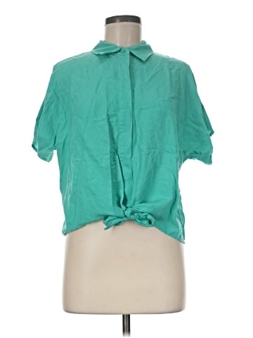 INC International Concepts Short Sleeve Blouse (view 1)