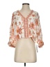 Rose + Olive Orange 3/4 Sleeve Blouse Size XS - photo 1