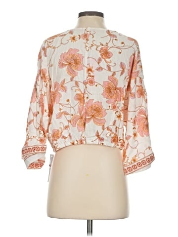 Rose + Olive 3/4 Sleeve Blouse (view 2)