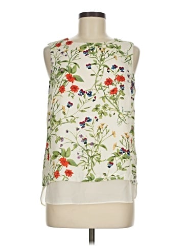 Rose + Olive Sleeveless Blouse (view 1)