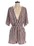 En Creme Stripes Red Romper Size M - photo 1