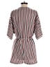 En Creme Stripes Red Romper Size M - photo 2