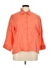L.L.Bean 100% Linen Orange 3/4 Sleeve Button-Down Shirt Size 1X - photo 1