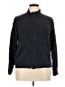 Liz Claiborne Solid Black Track Jacket Size XL (estimated) - photo 1